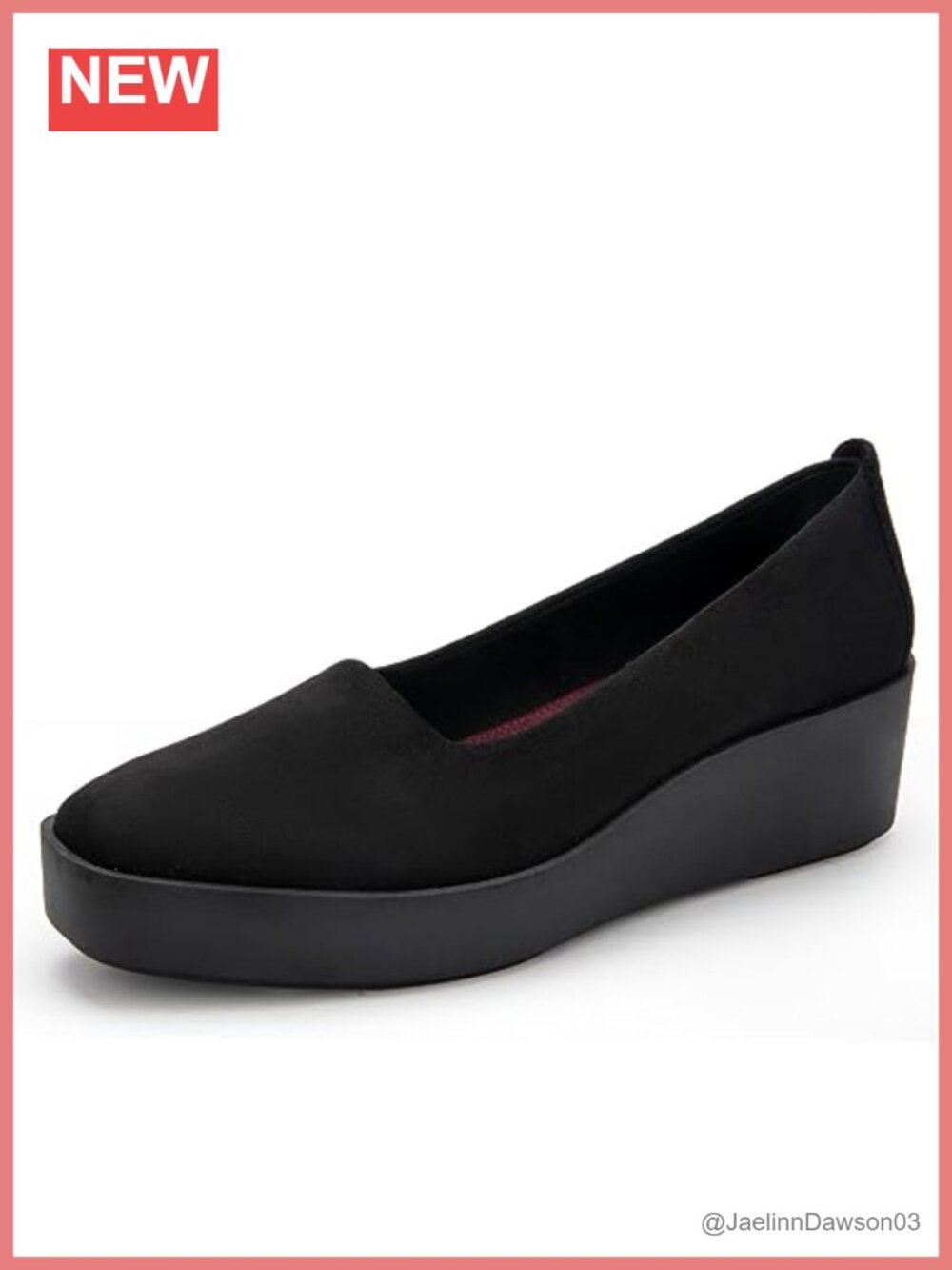 Women's Faux Suede Wedge Loafers with Removable Footbed